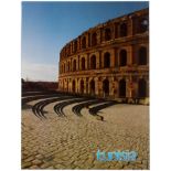 Travel Poster Tunisia El Jem Roman Amphitheatre