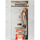 Advertising Poster Smirnoff Vodka Rumour Blond Girl Next Door