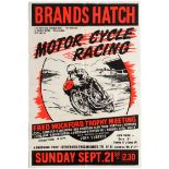 Sport Poster Brands Hatch Motorcycle Racing Fred Mockford Trophy John Surtees