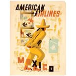 Travel Poster American Airlines Mexico Edward McKnight Kauffer