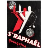 Advertising St Raphael Quinquina Art Deco Alcohol