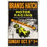Sport Poster Brands Hatch Motor Car Racing BRAC