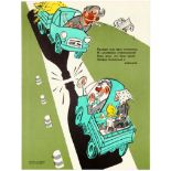 Propaganda Poster Anti Alcohol USSR Vodka Drink Driving Collision