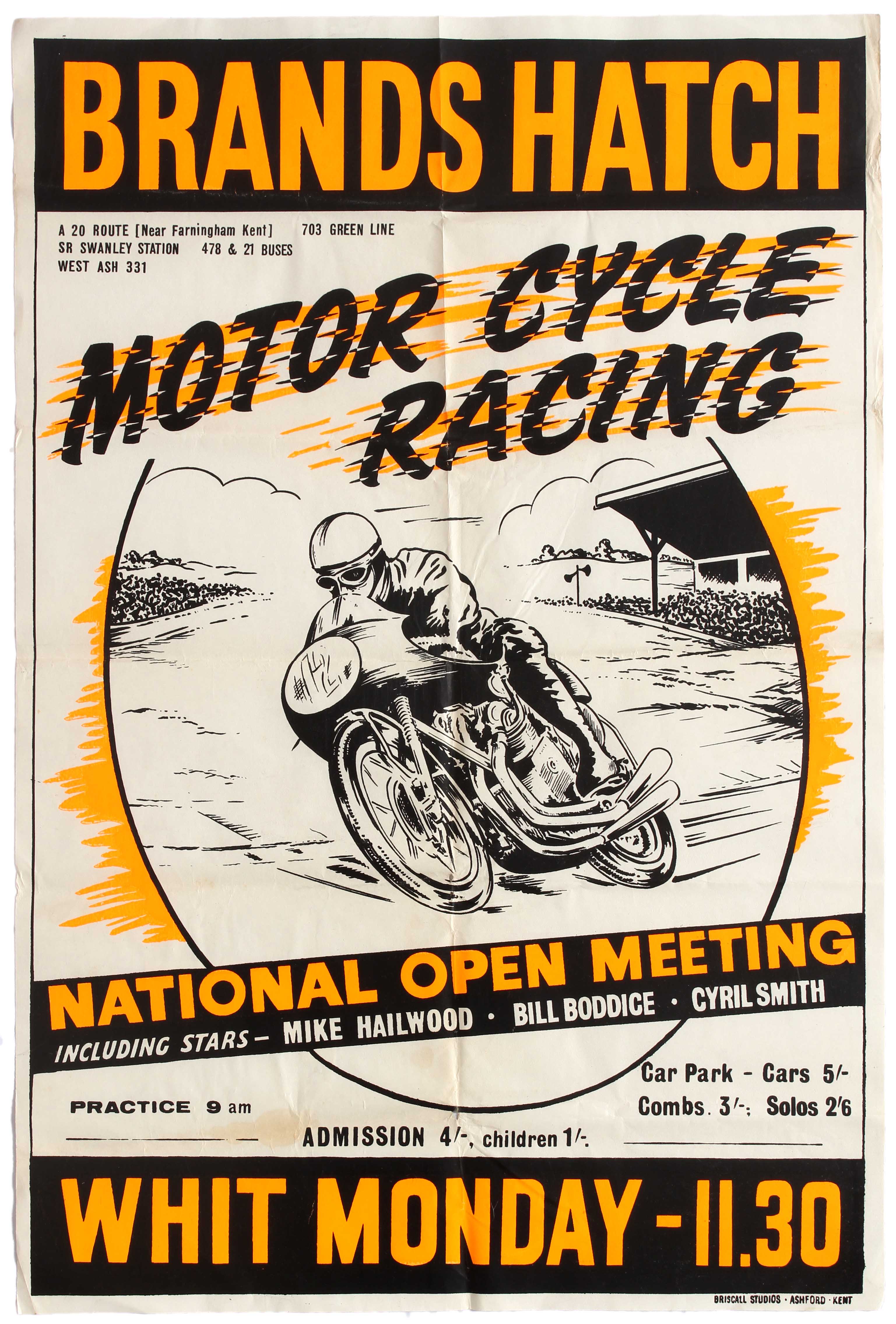 Sport Poster Brands Hatch Motorcycle Racing National Open Meeting