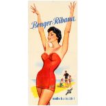 Advertising Poster Benger Ribana Swimsuit Diolen Men Fashion