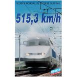 Advertising Poster SNCF TGV World Record Railway Speed