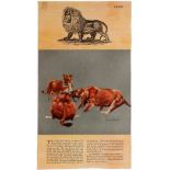 Propaganda Poster Lion Description of Beast Bernard Sargent