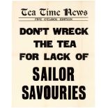 Advertising Poster Sailor Savouries Spread Tea Time News