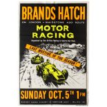 Sport Poster Brands Hatch Motor Car Racing BRAC