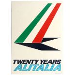 Advertising Alitalia Airline Twenty Years Modernism