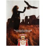 Advertising Poster Smirnoff Vodka Falcon Lady