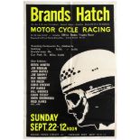 Sport Poster Brands Hatch Motorcycle Racing Derek Minter 1963