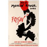 Advertising Poster Bal du Moulin Rouge Frisson Cabaret Cancan Gruau