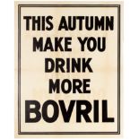 Advertising Poster This Autumn Make You Drink More Bovril