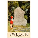 Travel Poster Sweden Gripsholm Ingvar Runestone
