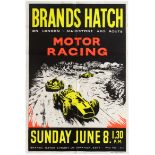 Sport Poster Brands Hatch Motor Racing June 8