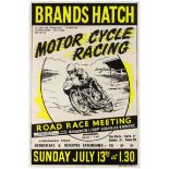 Sport Poster Brands Hatch Motorcycle Road Race Meeting