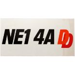 Advertising Poster Double Diamond Beer Post Code License Plate NE1 4A DD