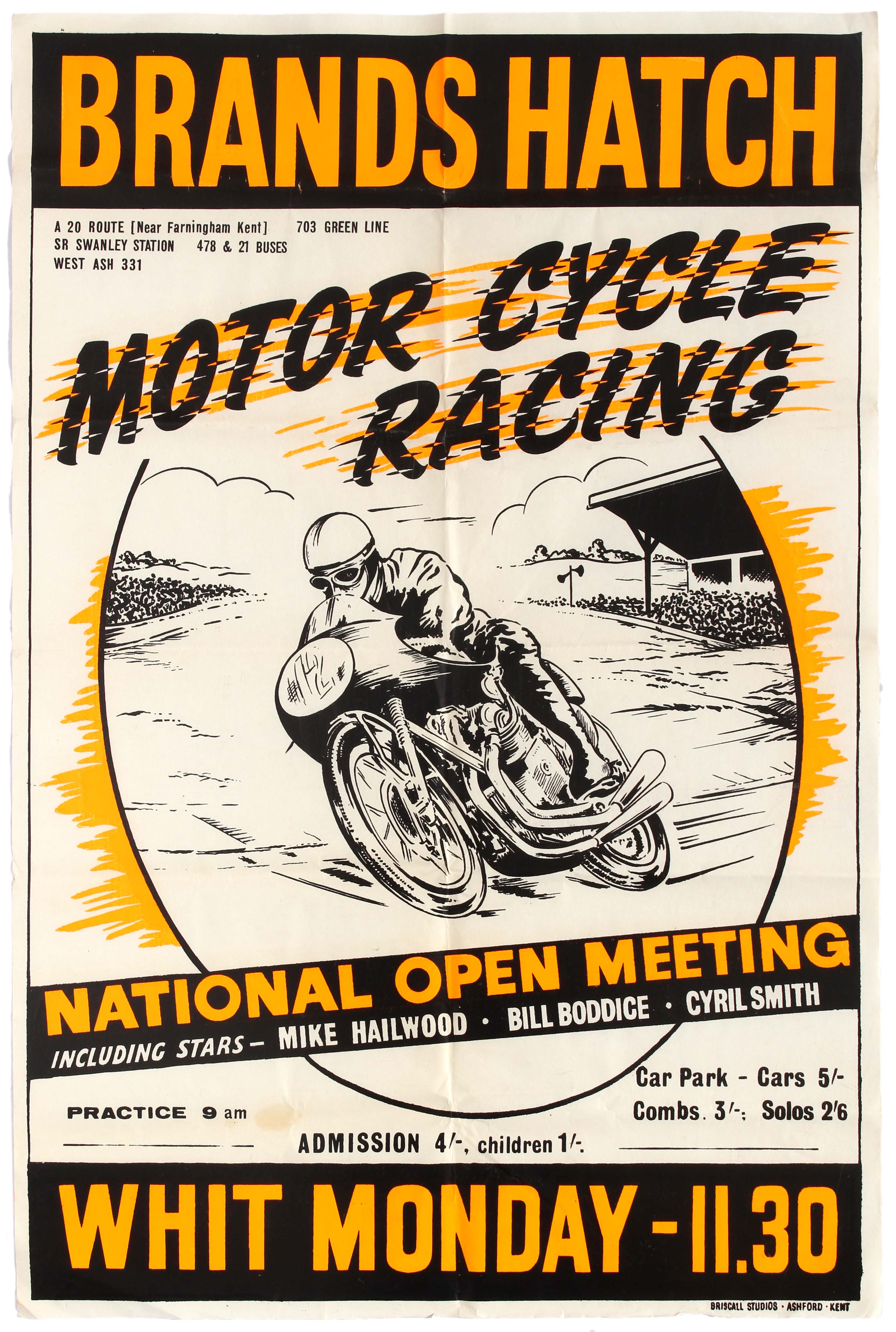 Sport Poster Brands Hatch Motorcycle Racing National Open Meeting