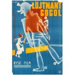 Film Poster Lojtnant Gogol Sweden Art Deco Prokofiev