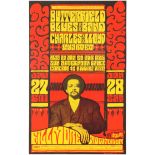 Advertising Poster The Paul Butterfield Blues Band Bill Graham Fillmore Auditorium 1967