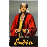 Travel Poster Colourful Costume India