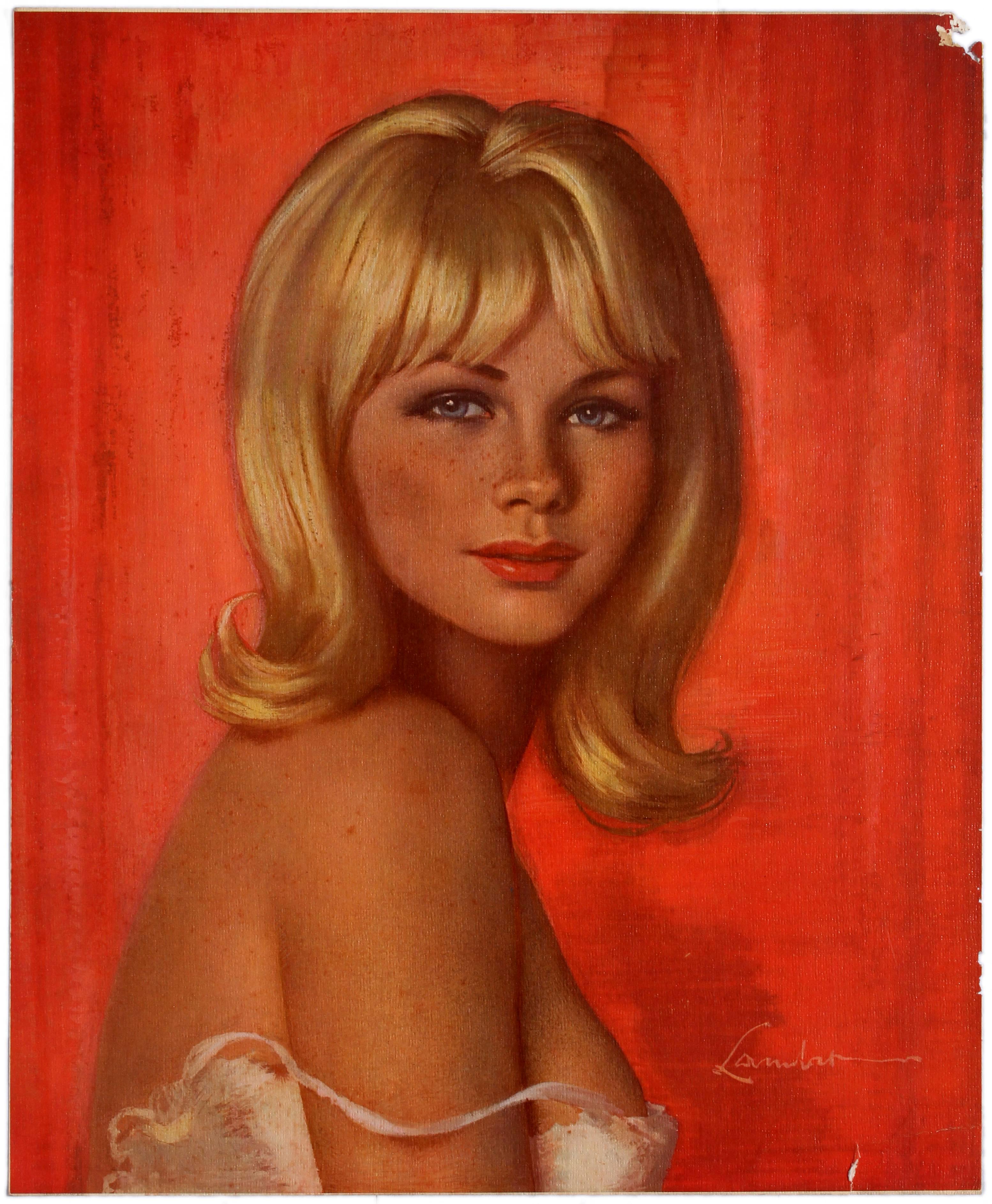 2 Advertising Posters Diane Pinup Walter Lambert Young Woman - Image 2 of 2