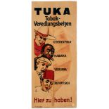 Advertising Poster Tuka Tobacco Pickling Chesterfield Habana Virginia