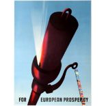 Propaganda Poster ERP Marshall Plan For European Prosperity