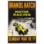 Sport Poster Brands Hatch Motor Car Racing Cooper