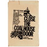 Advertising Poster Close The Coalhouse Door Theatre Alan Plater