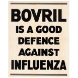 Advertising Poster Bovril is a Good Defence Against Influenza