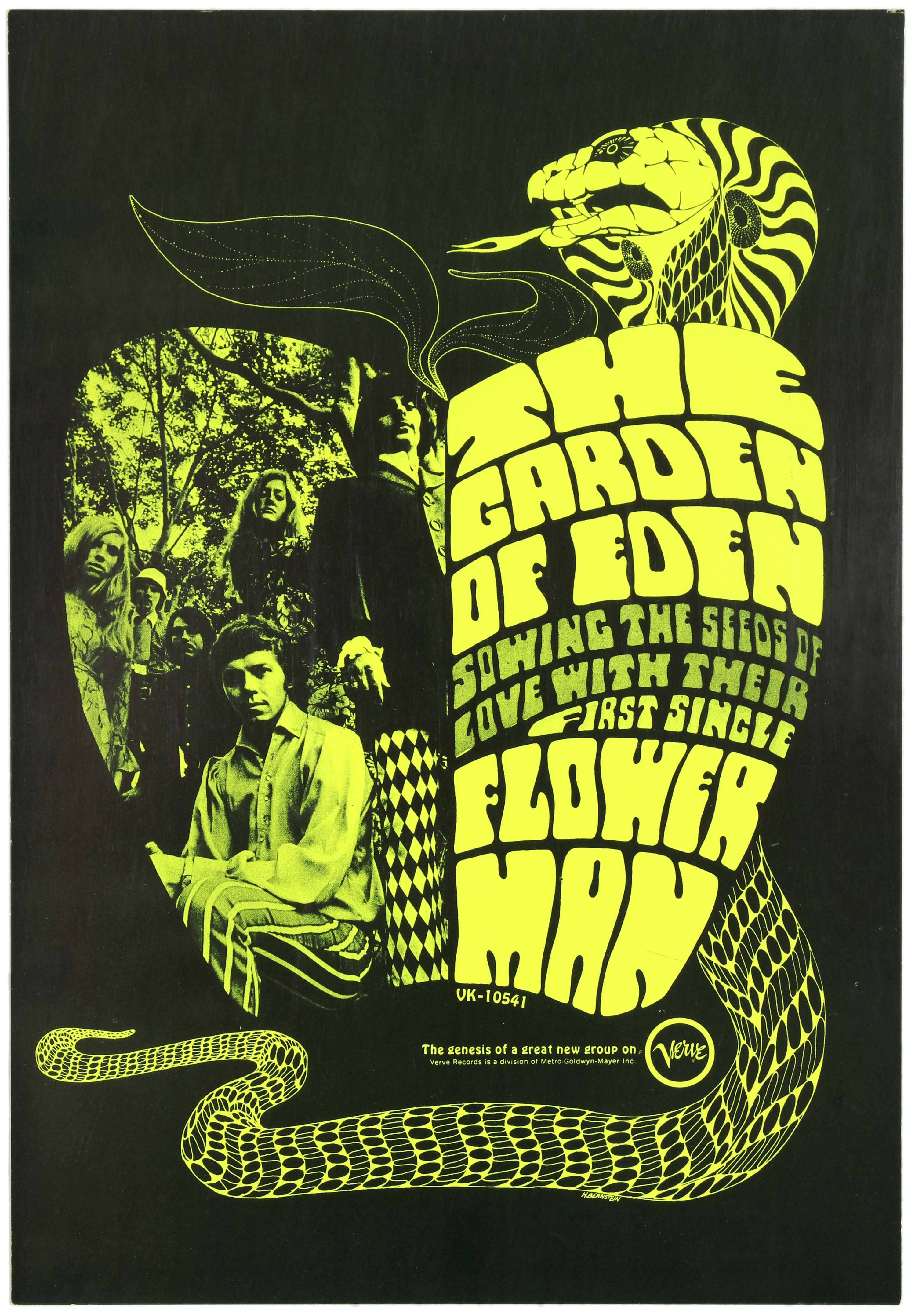 Advertising Poster The Garden of Eden Band Flower Man