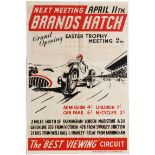 Sport Poster Brands Hatch 500cc Car Racing Easter Trophy Cooper