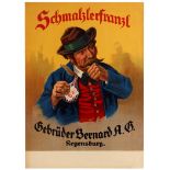 Advertising Poster Schmalzlerfranzl Sniffing Tobacco Schmalzler