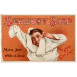 Advertising Poster Sunlight Soap Victorian Child