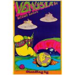 Advertising Poster Venusian Scout Ships Standing By Psychedelic