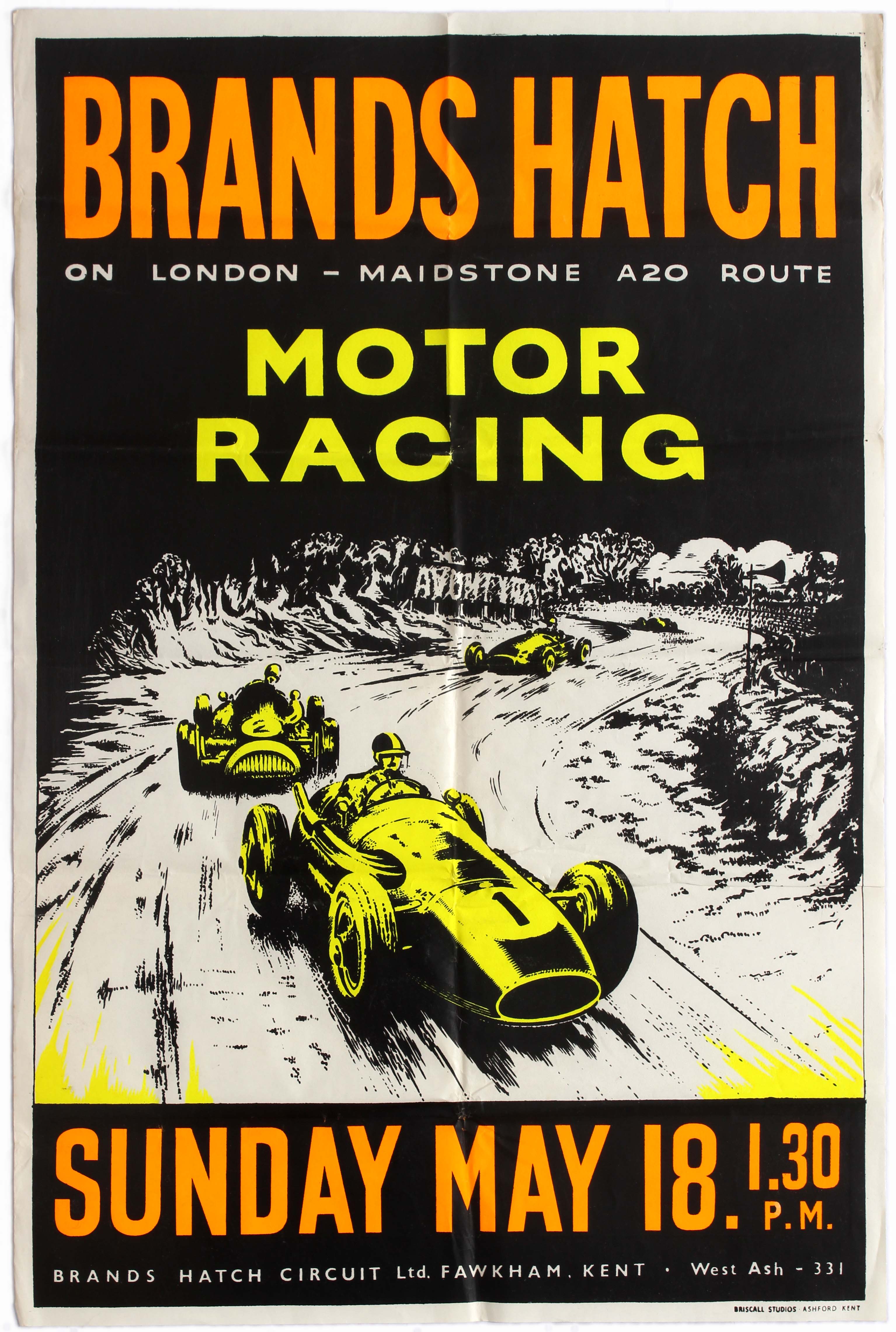 Sport Poster Brands Hatch Motor Racing Cooper