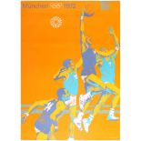 Sport Poster Munich Olympics 1972 Basketball