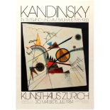 Advertising Poster Kandinsky Bauhaus Exhibition Zurich Switzerland