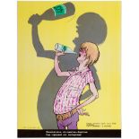 Propaganda Poster Anti Alcohol USSR Vodka Shadow Hooligan