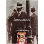 Advertising Poster Smirnoff Vodka Accountancy Accountant Cigar