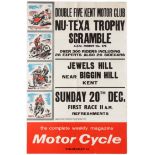 Sport Poster Nu-Texa Trophy Scramble Motorcycle Racing