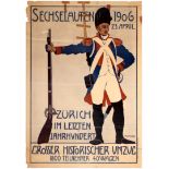 Advertising Poster Sechselauten Festival Zurich Swizterland 1906