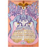 Advertising Poster Ike Tina Turner Bill Graham Blue Bash Electric Flag Blue Cheer