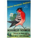 Travel Poster Holidays Northwest Switzerland Peter Bullfinch