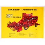 Advertising Poster Massey-Ferguson 780 S Combine Harvester Cutaway