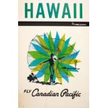 Travel Poster Hawaii Canadian Pacific Airline