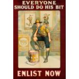 War Poster Everyone Should Do His Bit Boy Scout WWI UK