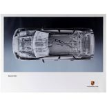 Advertising Poster Porsche Cayenne Turbo Cutout Exposed View